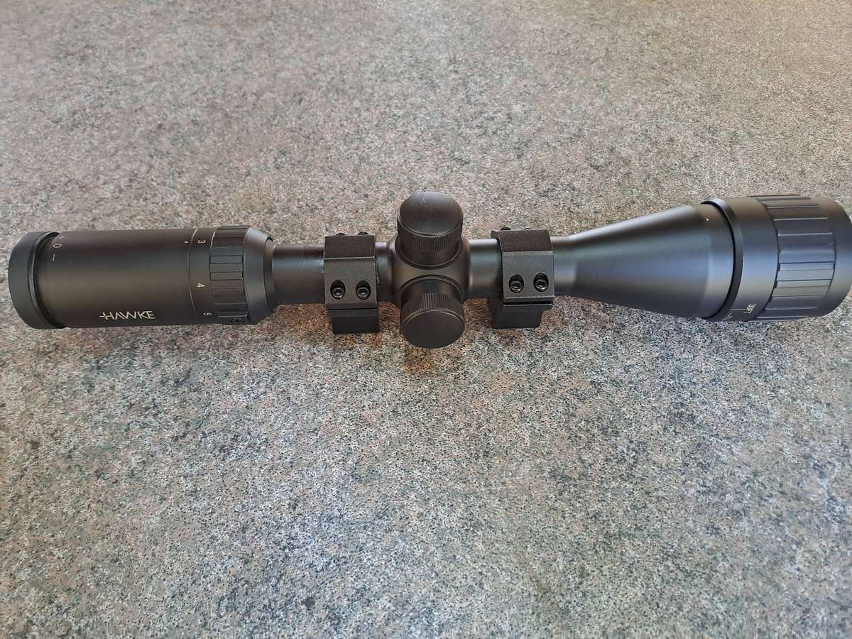 Scope Hawke 3-9x40 AO Mildot scope with rings Air rifle rated