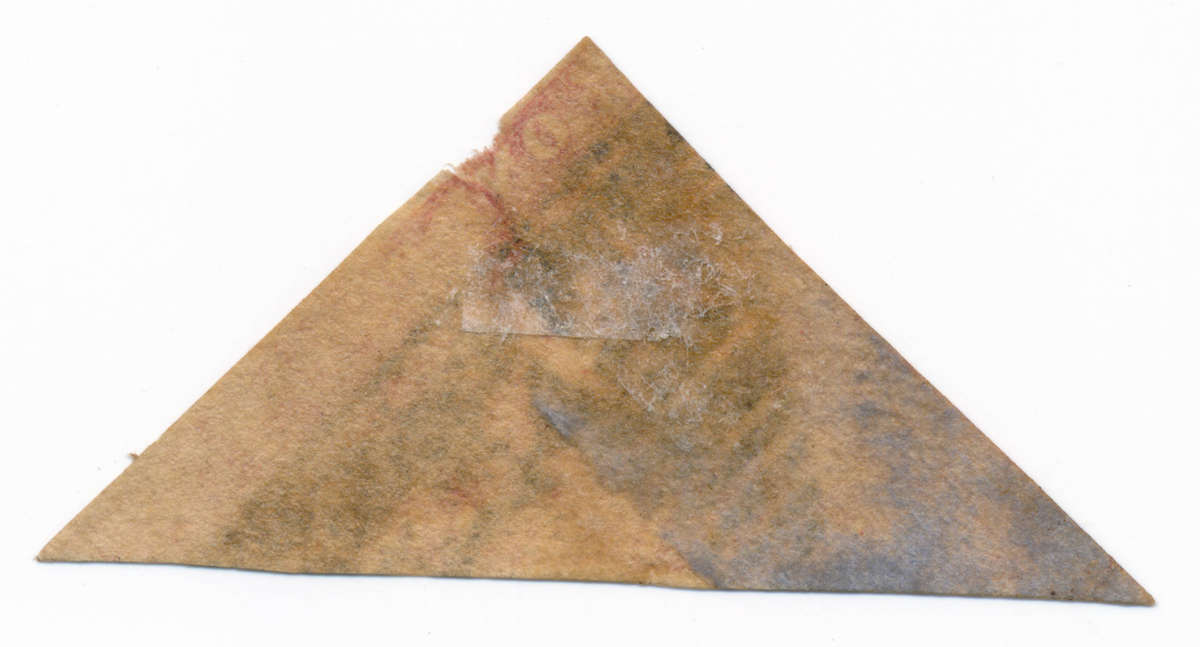 1863 to 1864 Cape Of Good Hope - One Penny - Triangular Stamp - Brown Red