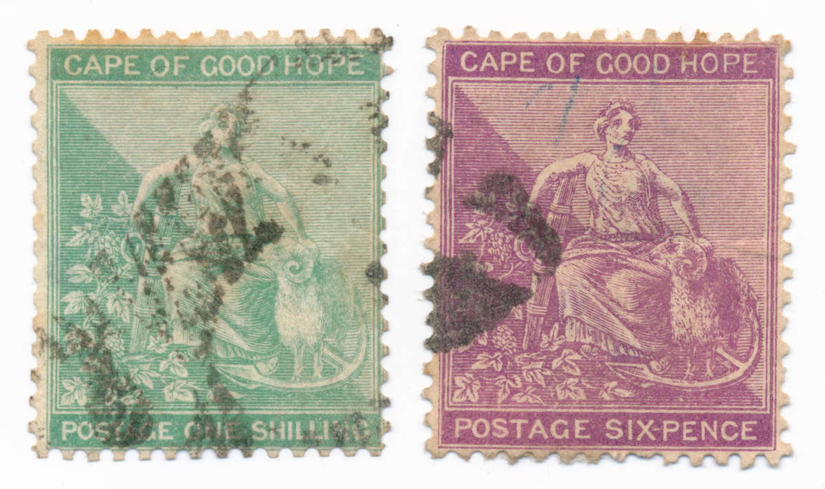 1864 Cape Of Good Hope - 6P & 1S - Stamps