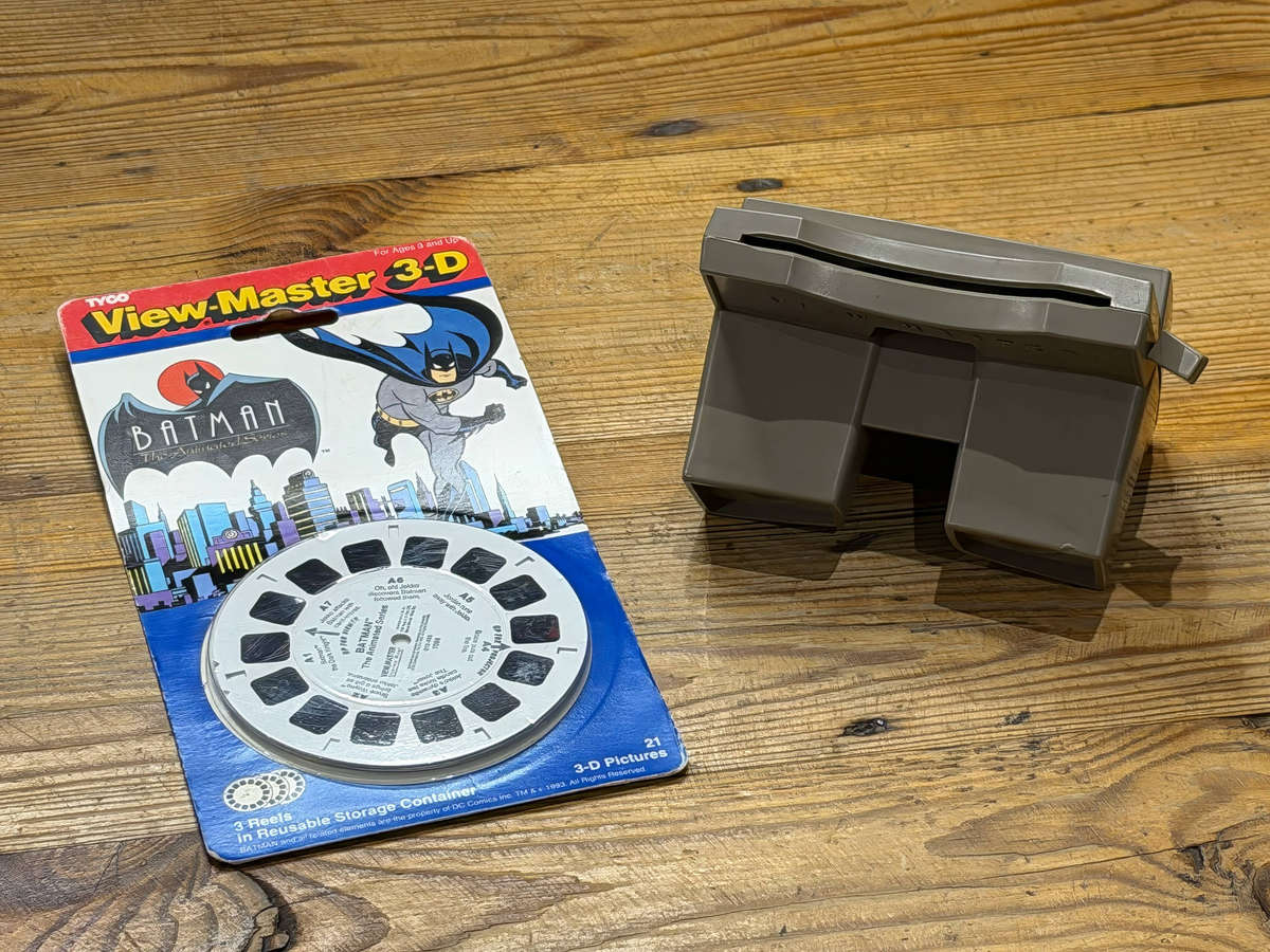 Vintage View-Master 3-D Batman: The Animated Series Set (Sealed Pack + Viewer)