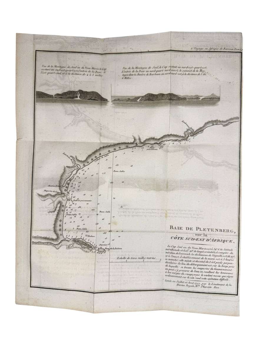 Antique Map Of PLETTENBERG BAY (Published 1806) Size: 28cm x 23cm