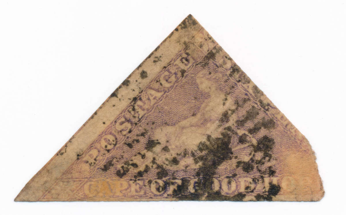 1855 to 1858 Cape Of Good Hope - Six Pence - Triangular Stamp - Lilac