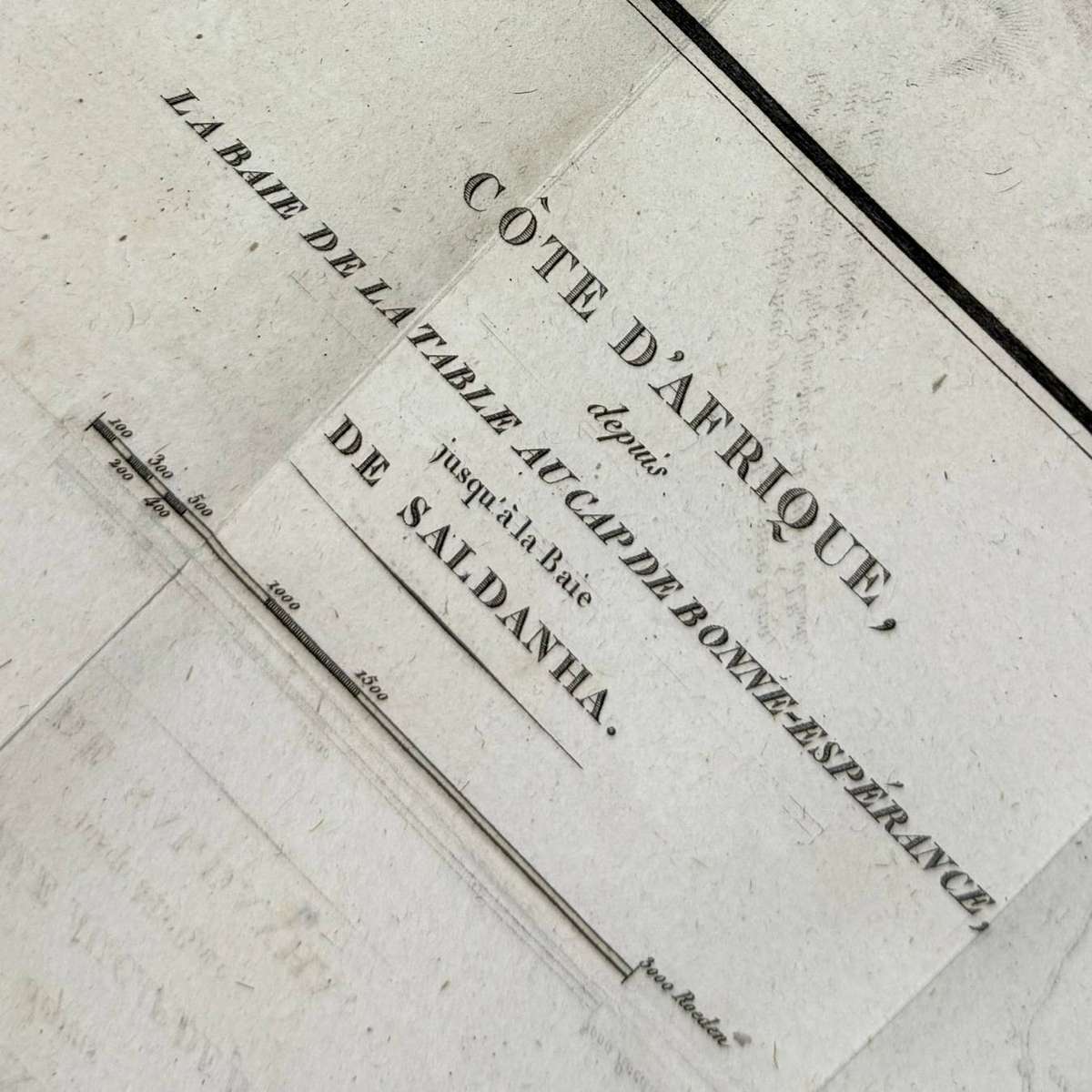 219 Years Old!!! Antique Map Of THE CAPE OF GOOD HOPE to SALDANHA BAY (1806) Size: 70cm x 26.5cm