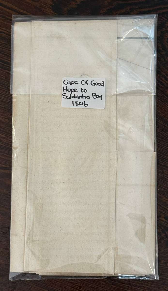 219 Years Old!!! Antique Map Of THE CAPE OF GOOD HOPE to SALDANHA BAY (1806) Size: 70cm x 26.5cm