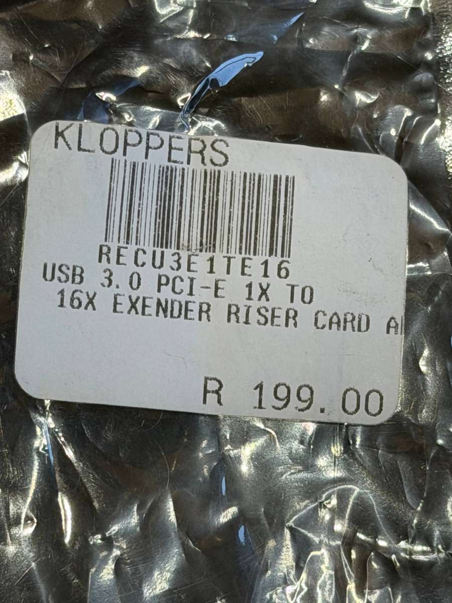 USB 3.0 PCI-E 1X TO 16X Exender Riser Cards ( 1 x New & 5 x Used )