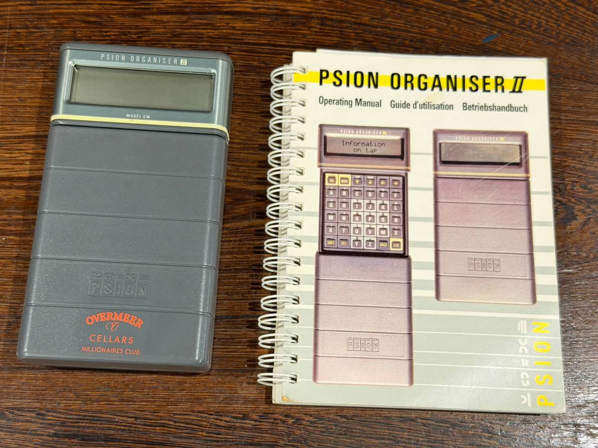 Vintage Psion Organiser II Model CM with Manual & Box