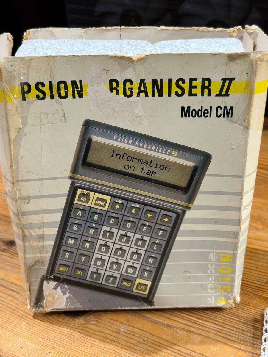 Vintage Psion Organiser II Model CM with Manual & Box