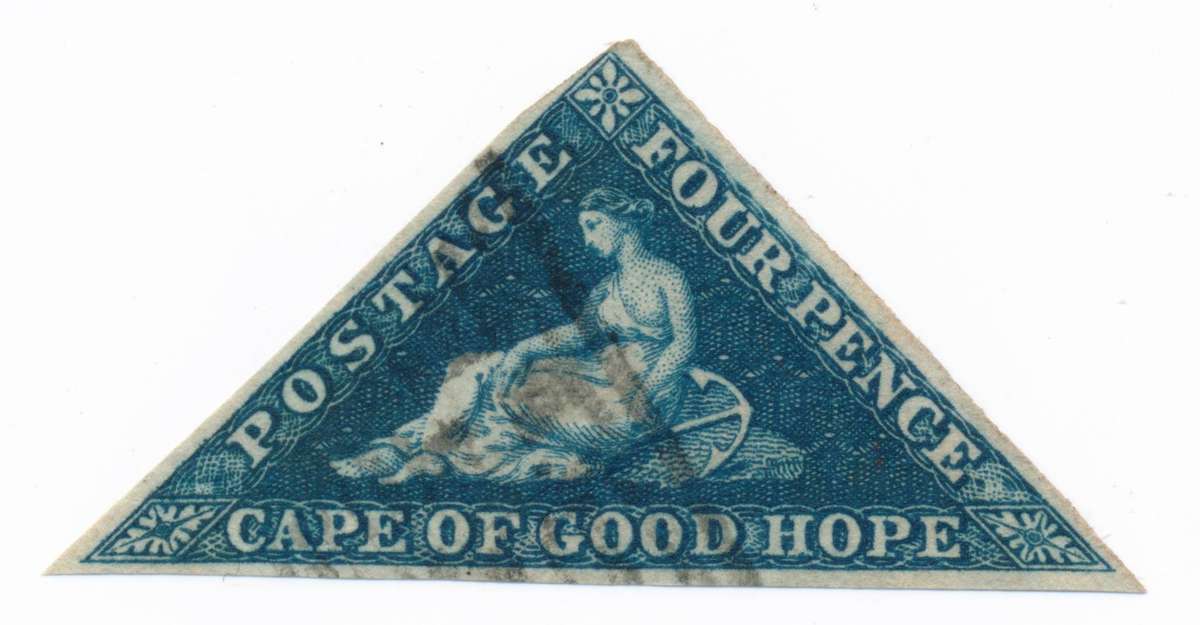 Cape Of Good Hope - Four Pence - Triangular Stamp - 1800s