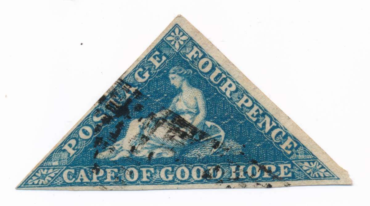 Cape Of Good Hope - Four Pence - Triangular Stamp - 1800s