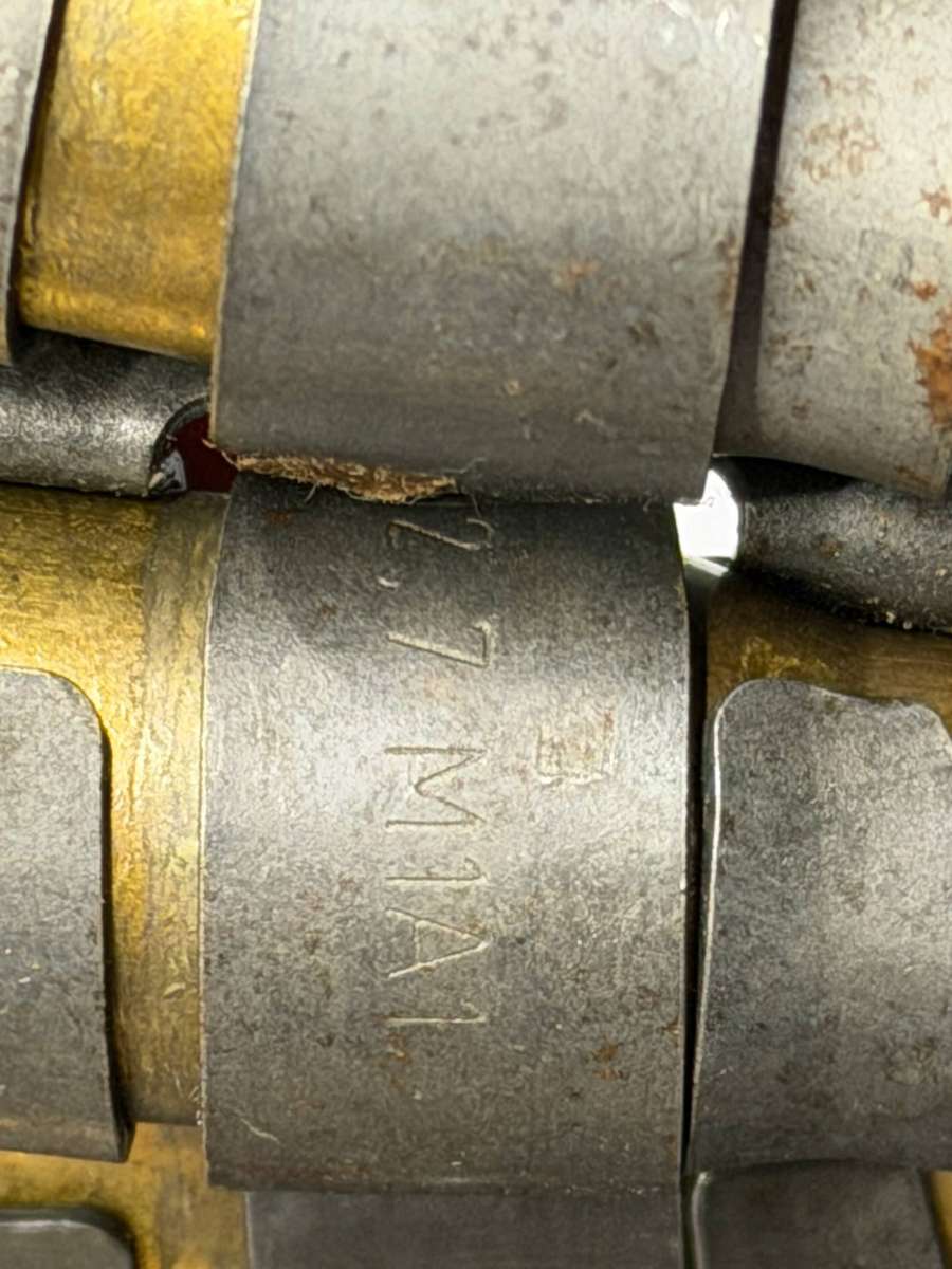 10-Round Inert Machine Gun Belt Linked Military Display / Collectors Item