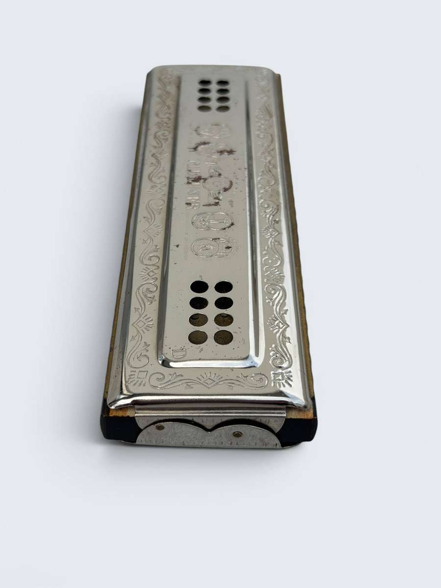 Vintage M. Hohner The Echo Double-Sided Tremolo Harmonica with Original Box  Made in Germany