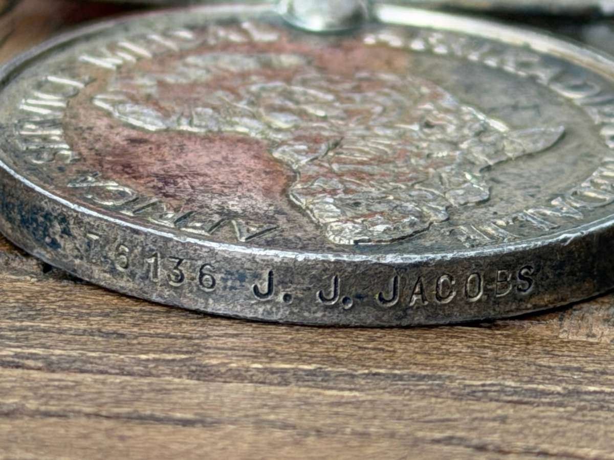 WWII South African Medal Group  Named to 76136 J.J. Jacobs