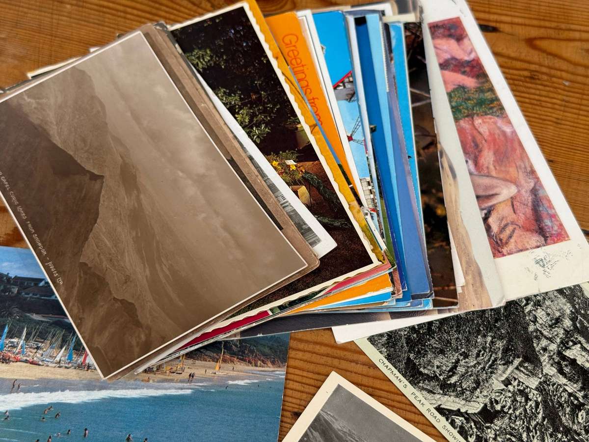 77 x Antique / Vintage Photo Postcards