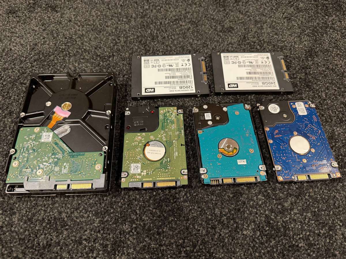 Mixed HDD & SSD Storage Drive Lot  Tested & Fully Working