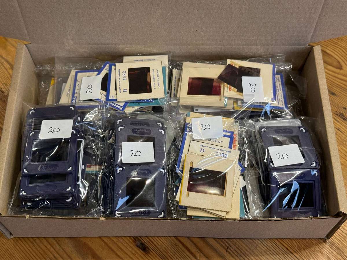 Vintage 35mm Slide Collection  240 Slides Lot