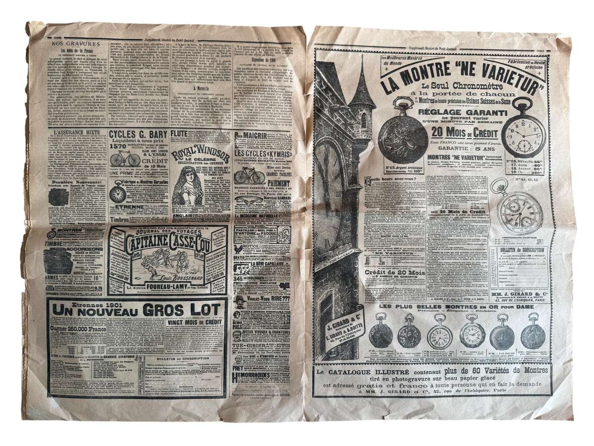 Le Petit Journal - 9 December 1900 - President Paul Kruger - ANTIQUE NEWSPAPER