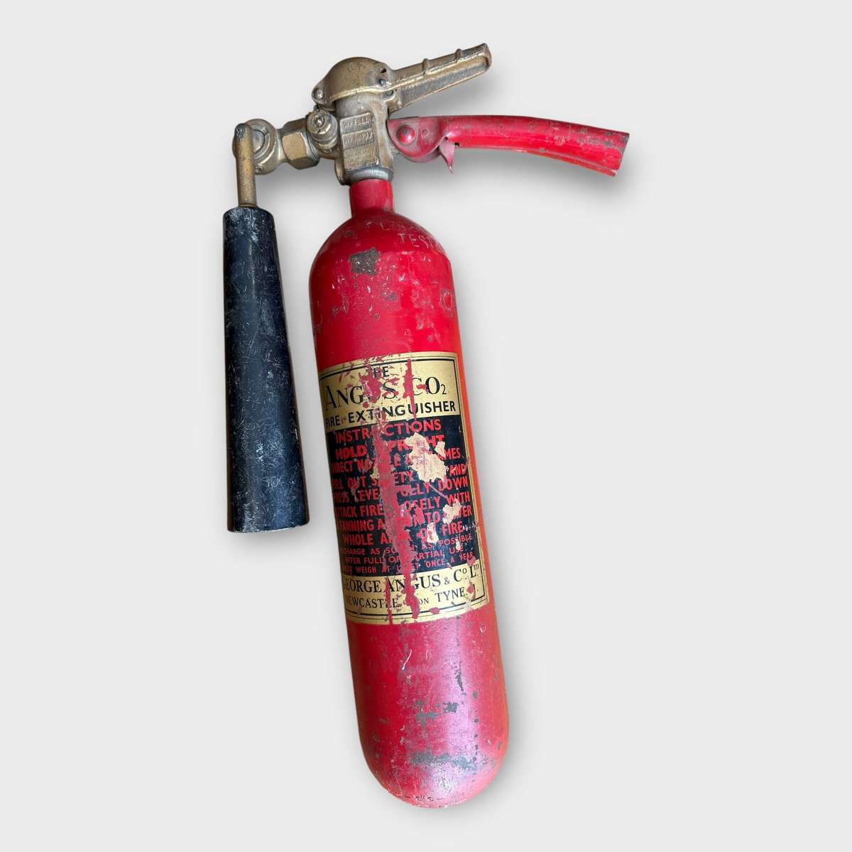 Circa 1940s George Angus & Co. CO Fire Extinguisher