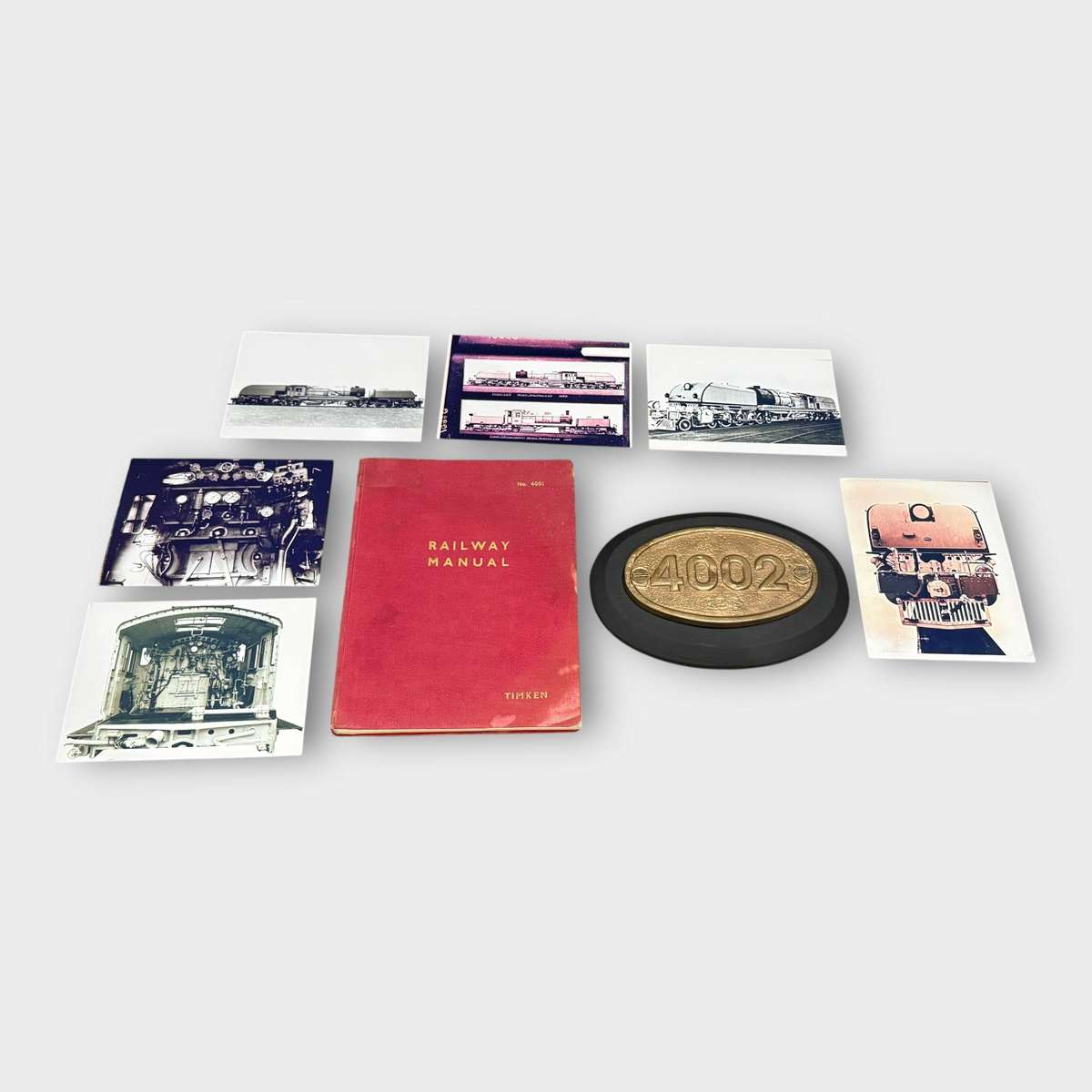 Rare Brass Steam Train Number Plate  4002  With Provenance