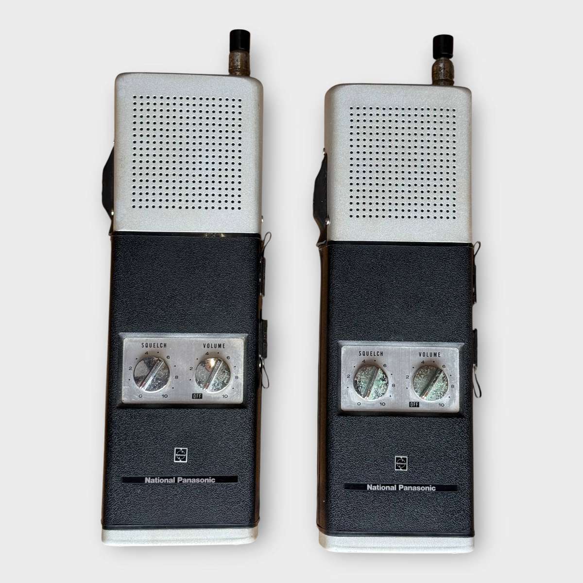 Pair of Working Vintage National Panasonic RJ-27 Walkie-Talkies  27 MHz, Made in Japan (1960s)
