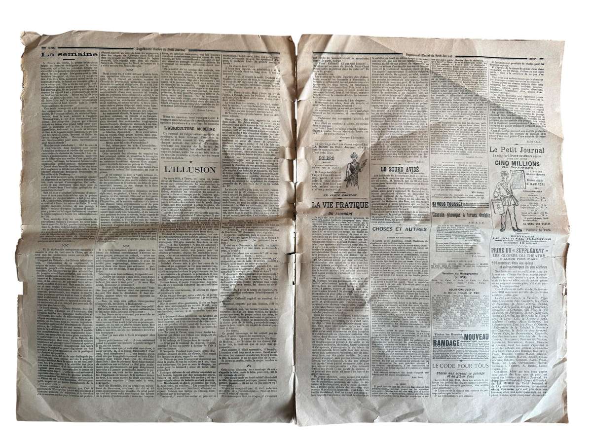 Le Petit Journal - 9 December 1900 - President Paul Kruger - ANTIQUE NEWSPAPER