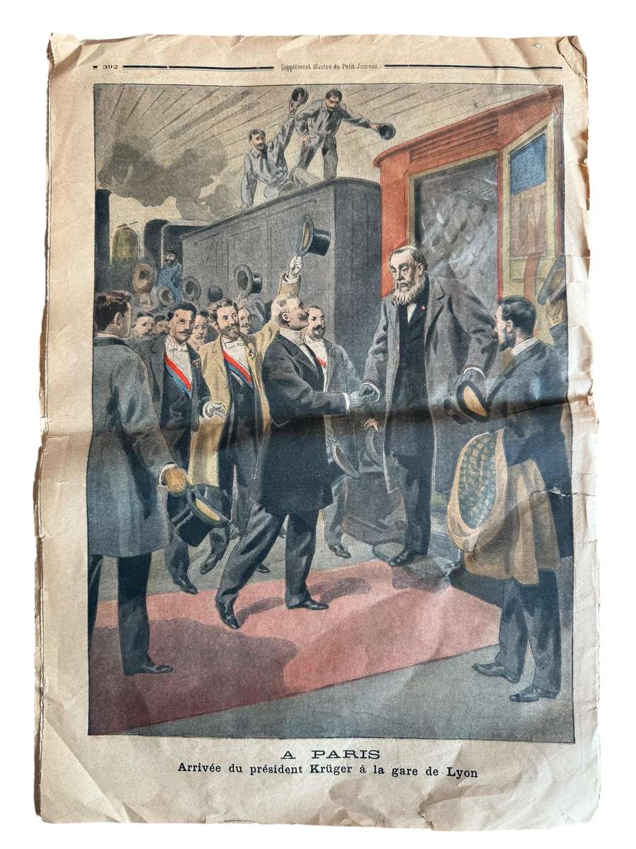 Le Petit Journal - 9 December 1900 - President Paul Kruger - ANTIQUE NEWSPAPER