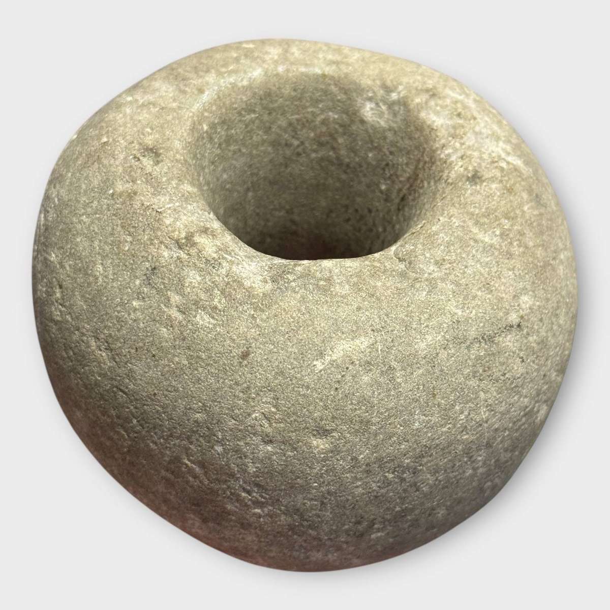 Large South African Perforated Stone (Digging Stick Weight) Khoisan - 11cm x 8cm & 1.146kg