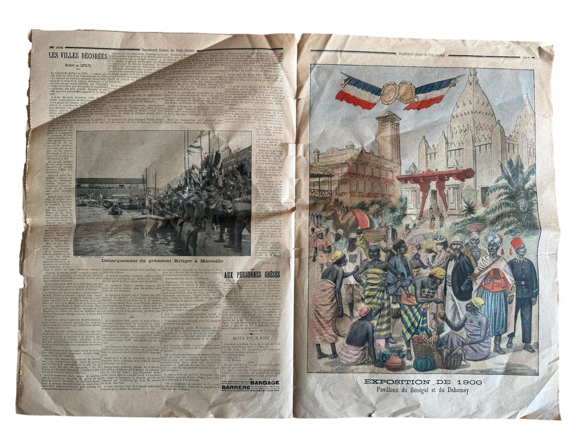 Le Petit Journal - 9 December 1900 - President Paul Kruger - ANTIQUE NEWSPAPER