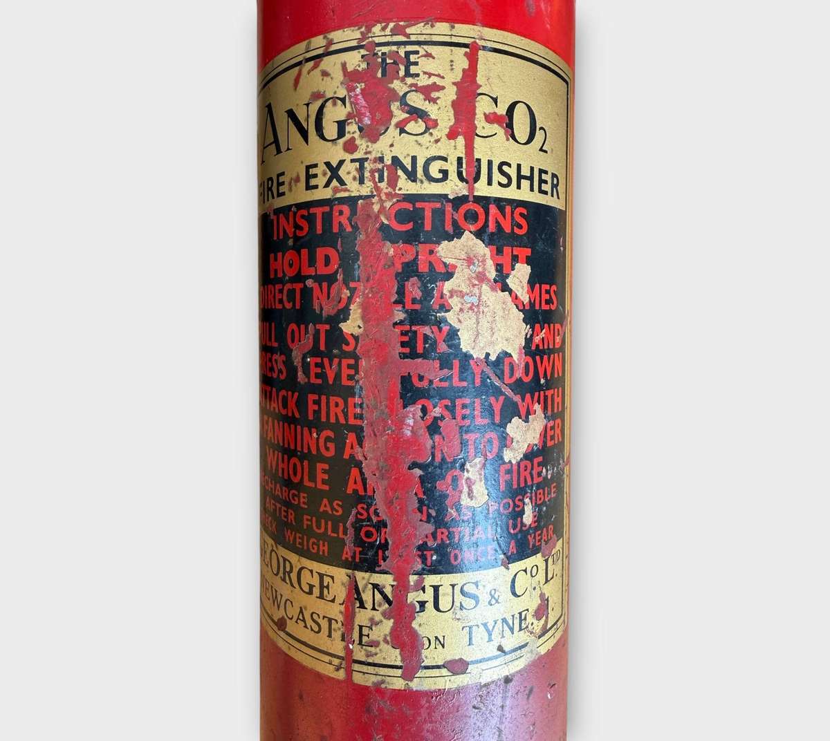 Circa 1940s George Angus & Co. CO Fire Extinguisher