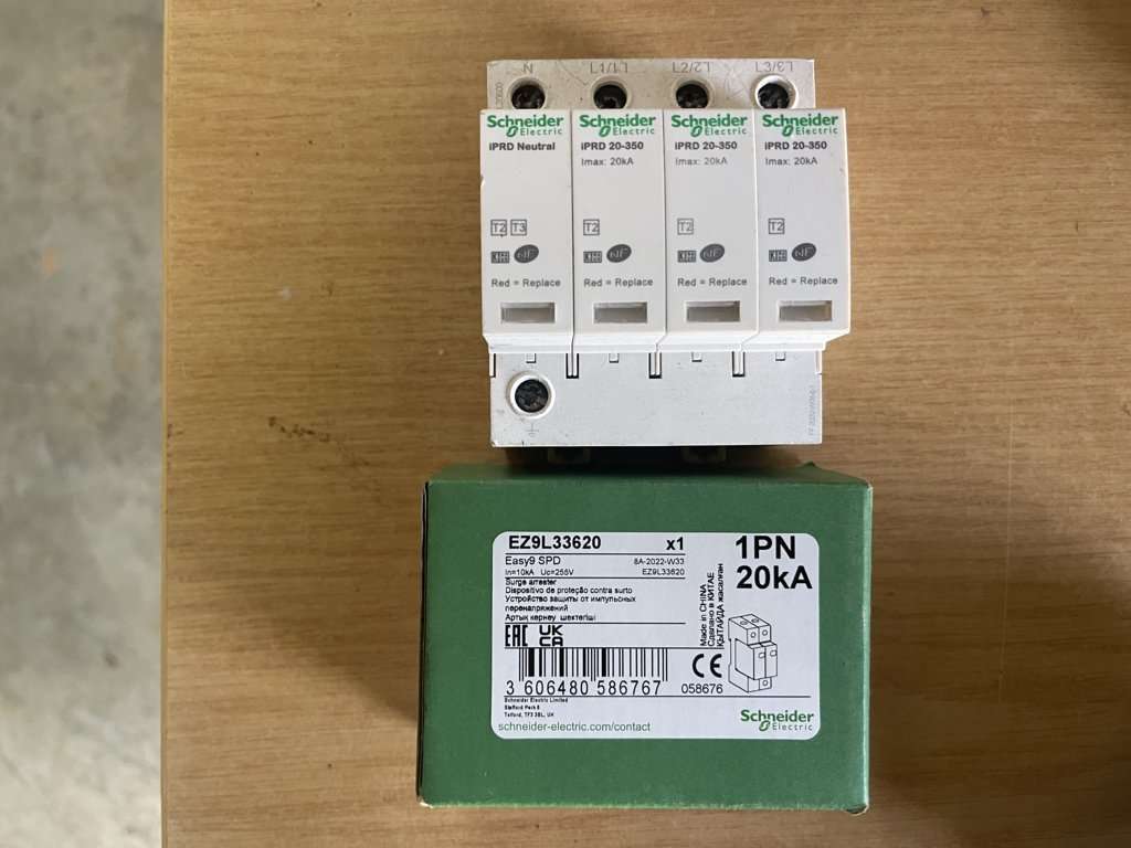Schneider breakers and Surge protectors - 1 Price for all