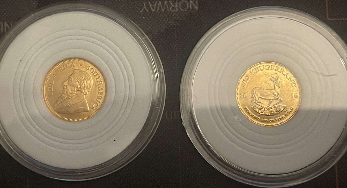 1/10th Kruger Rands, 2 available 2022 and 2016