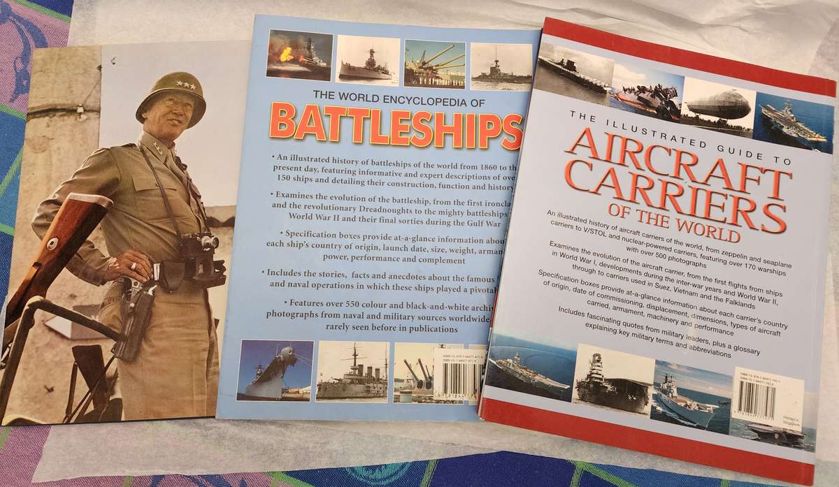 Battle of Bulge /Encyclopedia of BattleShips/Aircraft Carriers of World(3) Vintage War related Books
