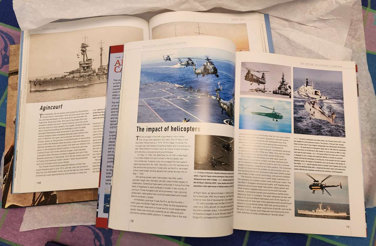 Battle of Bulge /Encyclopedia of BattleShips/Aircraft Carriers of World(3) Vintage War related Books