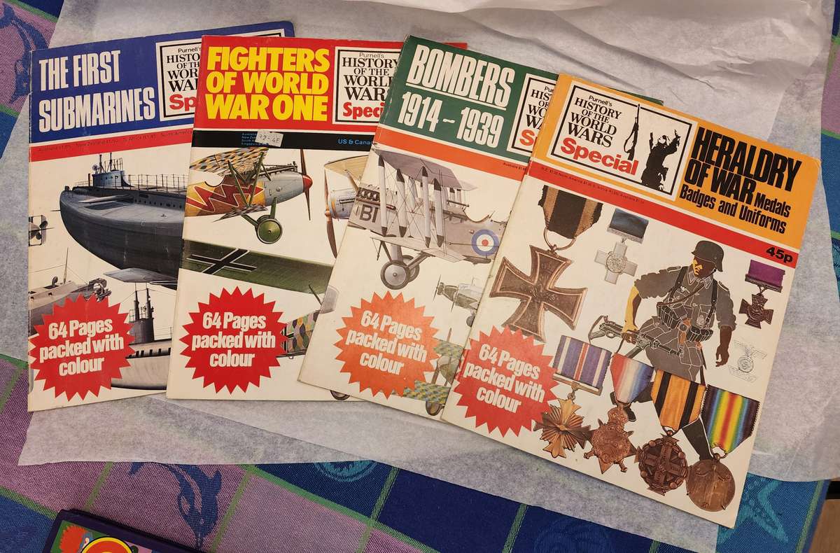 'Purnells History of the World's War' - AMAZING lot of 26 books-FANTASTIC! Vintage War related Books