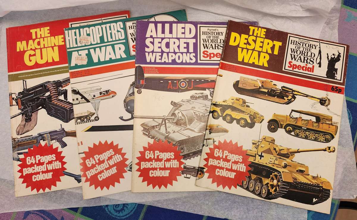 'Purnells History of the World's War' - AMAZING lot of 26 books-FANTASTIC! Vintage War related Books