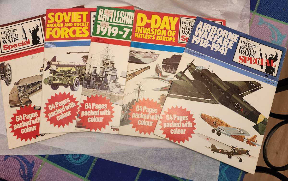 'Purnells History of the World's War' - AMAZING lot of 26 books-FANTASTIC! Vintage War related Books