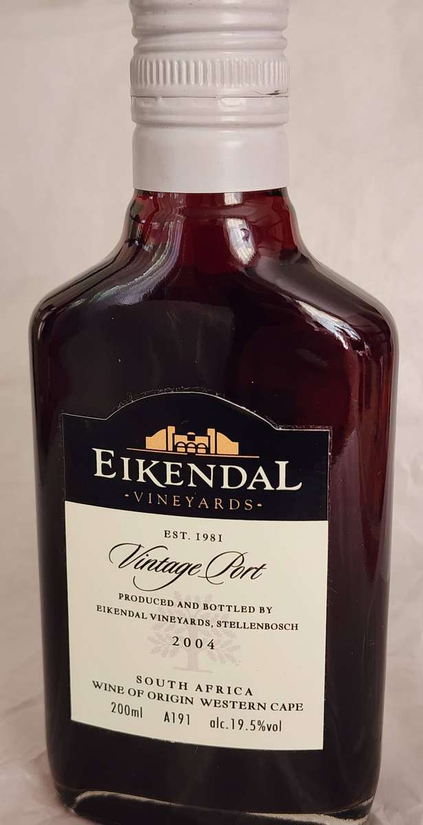 EIKENDAL 2004 VINTAGE PORT 200 ml bottle, LIMITED -seldom seen or offered, a majestic port, WOW!
