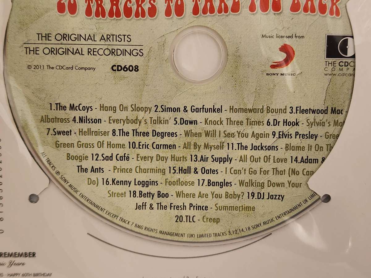 Music CD - Brand new unopened "60th BIRTHDAY" cd, wonderful memories and fantastic songs! WOW