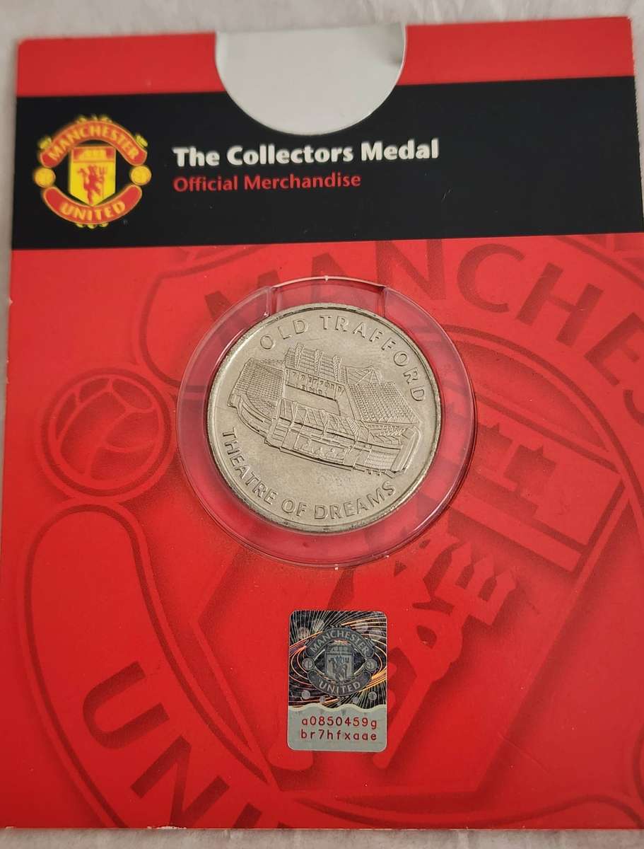 MANCHESTER UNITED Collectors MEDAL-Authentic official merchandise sealed & NEW "OLD TRAFFORD theatre