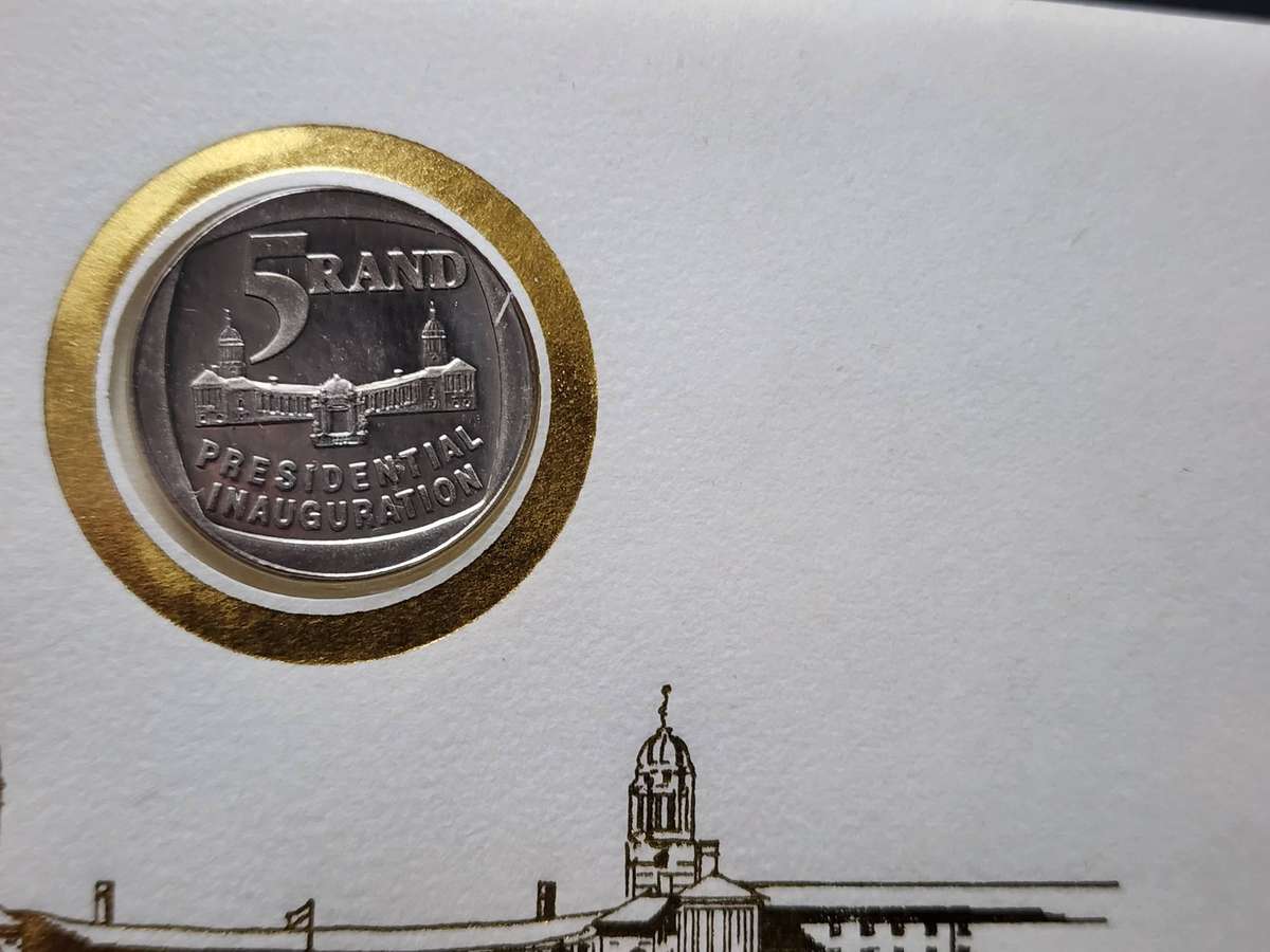 South Africa -Nelson Mandela FDC, PLUS ultra scarce FDC with Mandela R5 Coin- SUPERB Items! WOW!