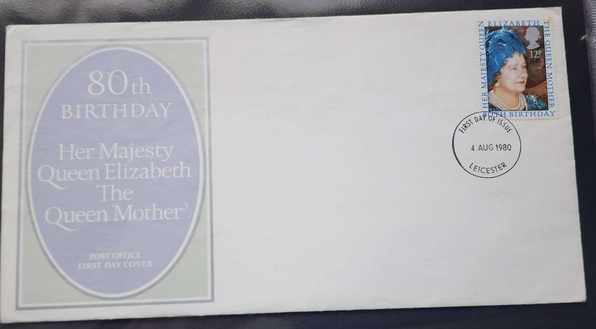 STAMPS - GB FDC's(2) 1990 Queens Awards plus 1980 Queen Mother FDC, Control strip of 5!! amazing lot