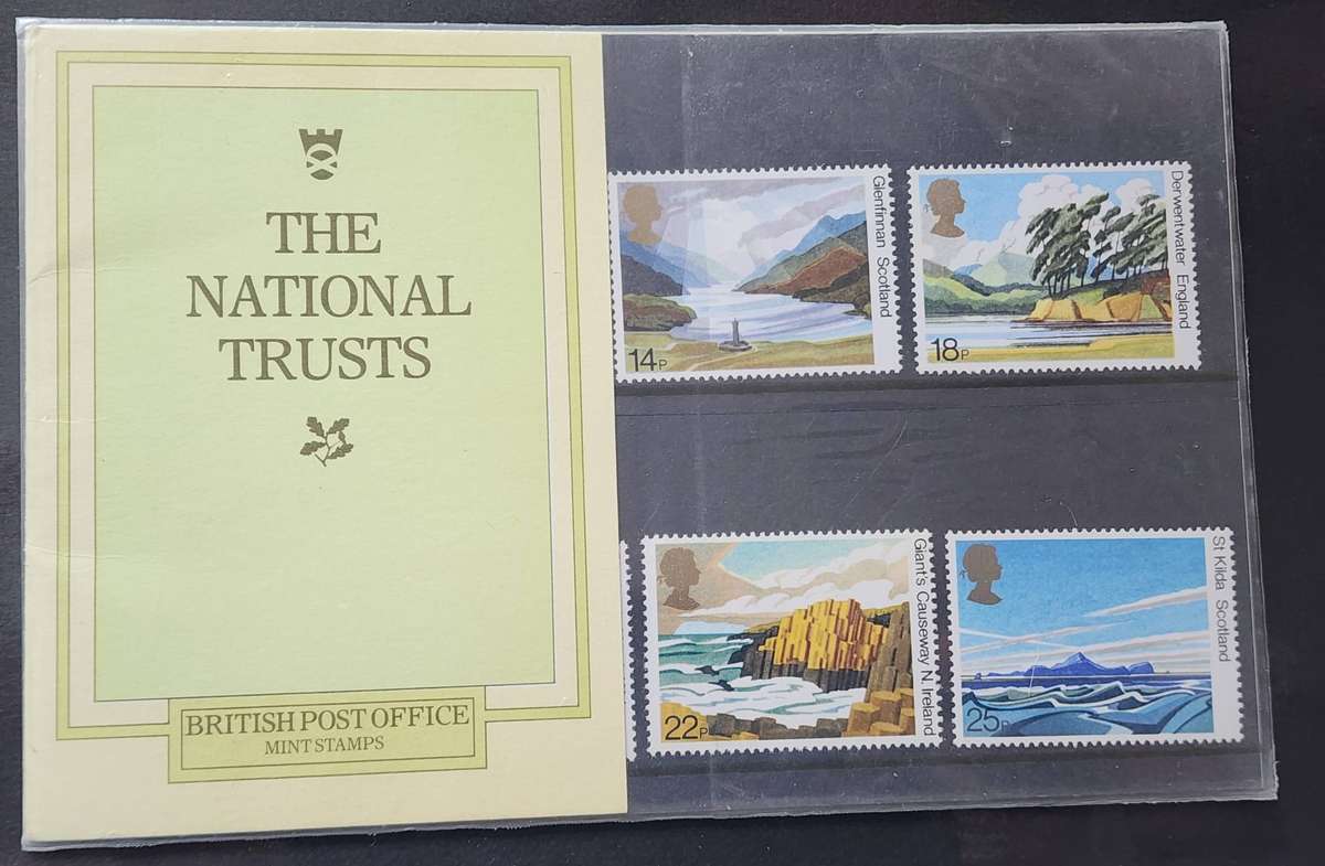 STAMPS - GB National Trusts Presentation PACK, plus  IRELAND FDC "Eamon de Valera" lovely lot!