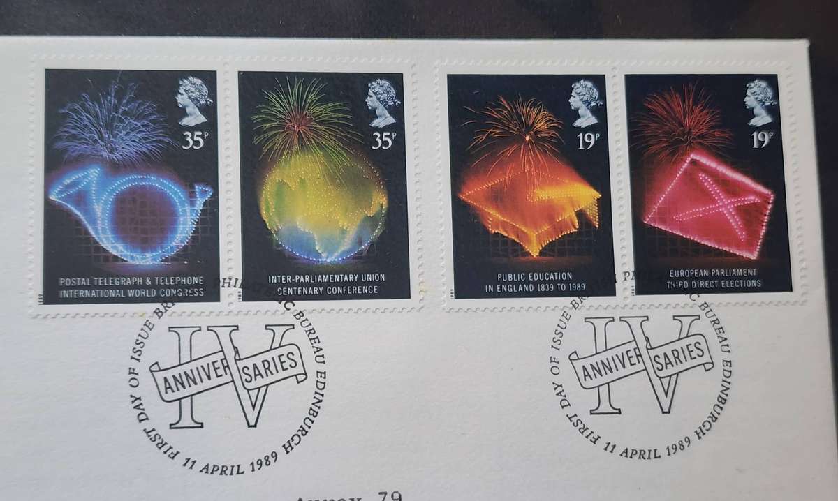 STAMPS - GB FDC's (2) RSPCA Animals & GB Anniversaries- 1989 /90 superb covers, lovely topics!