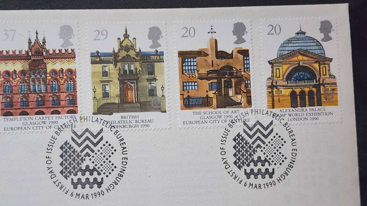 STAMPS - GB FDC's (2)BIRDS 1989  & 1990 EUROPA- fabulous, colorful, great covers!