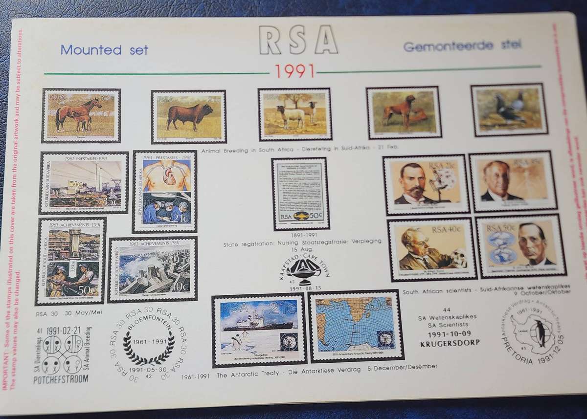 Stamps -SOUTH AFRICA 1991 Full complete YEAR PACK- stamps and strips! Amazing bargain