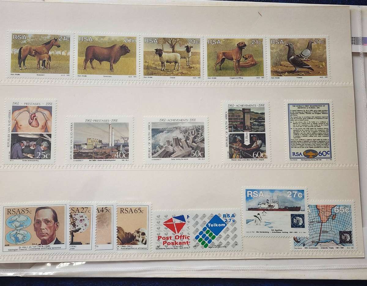 Stamps -SOUTH AFRICA 1991 Full complete YEAR PACK- stamps and strips! Amazing bargain