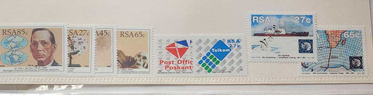 Stamps -SOUTH AFRICA 1991 Full complete YEAR PACK- stamps and strips! Amazing bargain