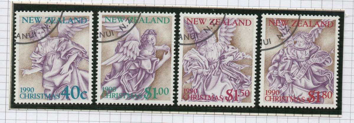 New Zealand 1990 Christmas set of 4 very fine used. SG 1569-1572. Cat £5,60 (2012)