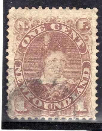 Newfoundland 1880-82 1c red-brown fine used. SG 44b. Cat £20 (2022)