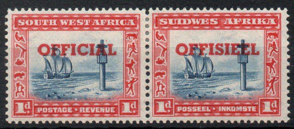 South West Africa 1951 Official 1d mounted mint. SACC 24. Cat R80 (2025)