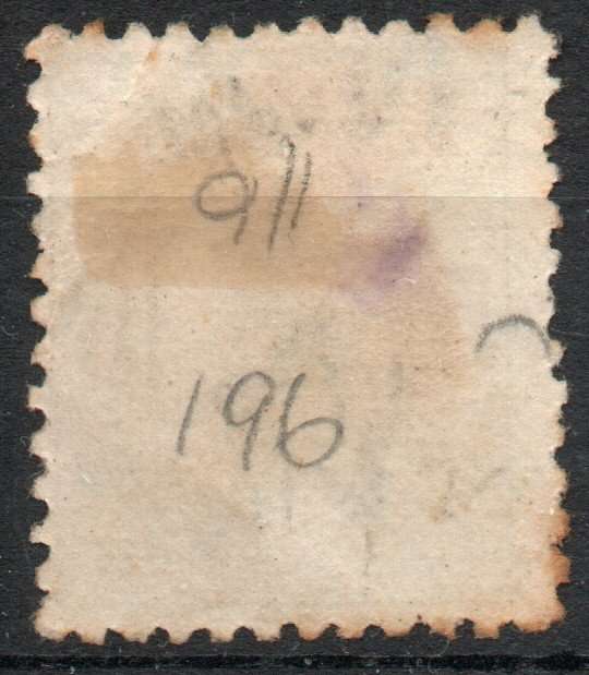 New Zealand 1882-1900 5d olive-black perf 12 x 11½ fine used. SG 200. Cat £18 (2022)